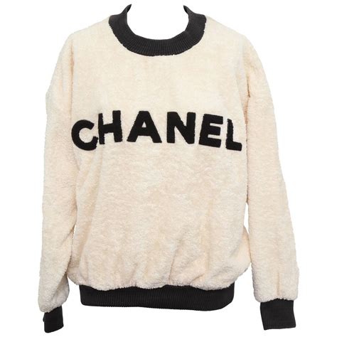 vintage sweatshirt chanel|Chanel cashmere sweater.